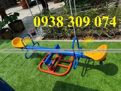 Bập bênh lò xo 2 chỗ ngồi trẻ em, bập bênh đòn trẻ em 0