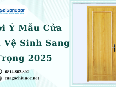 Gợi Ý Mẫu Cửa Nhà Vệ Sinh Sang Trọng 2025 0