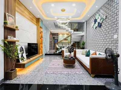 Bán nhà 4 tầng -- hẻm 6m phan huy ích, p.14,  gò vấp -- sát kênh tham lương -- chỉ 7.6 tỷ 1
