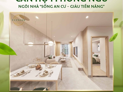 Căn hộ elysian quận 9, rổ hàng đa dạng các căn từ 1,2,3pn giá tốt view đẹp, mua ngay trực tiếp cđt, 1