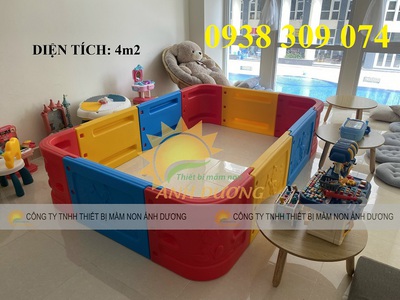Nhà banh cho trẻ em mầm non, quây nhà bóng giá rẻ 3