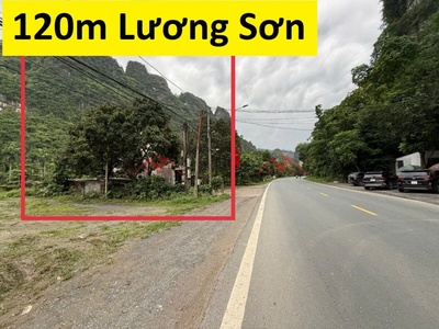 Chính chủ bán lô đất đẹp kinh doanh 120m tại lương sơn-hòa bình 0