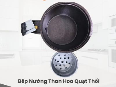 Bếp Nướng Than Hoa Quạt Thổi- 1