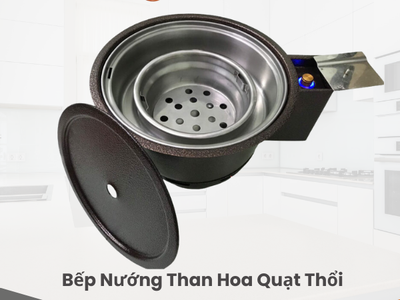Bếp Nướng Than Hoa Quạt Thổi- 2