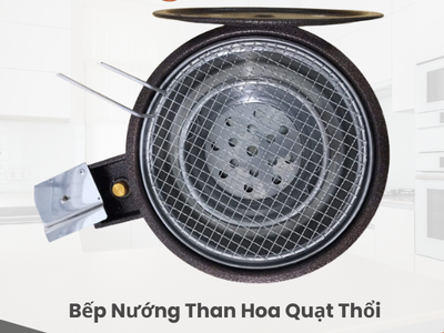 Bếp Nướng Than Hoa Quạt Thổi- 3