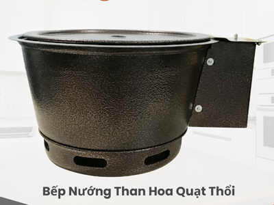 Bếp Nướng Than Hoa Quạt Thổi- 4