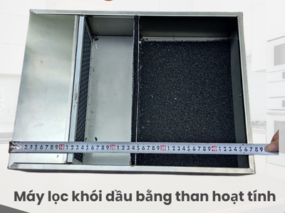 Máy lọc khói dầu bằng than hoạt tính bếp nướng 3