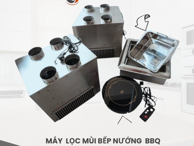 Máy lọc khói tại bàn nhà hàng lẩu nướng 1