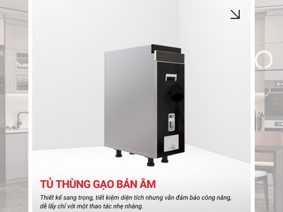 Tủ bếp inox 3 lớp cánh kính siêu trong 1