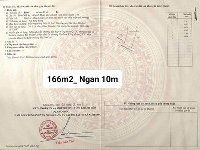 Bán gấp lô đất thổ cư, nằm ngay mặt tiền đường xã ninh thân, ninh hòa   giá chỉ 500 triệu 4