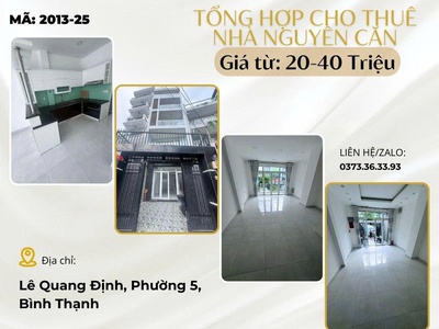 Cho thuê nnc quận 10 phú nhuận bình thạnh gò vấp giá từ 20tr đến 40tr 3