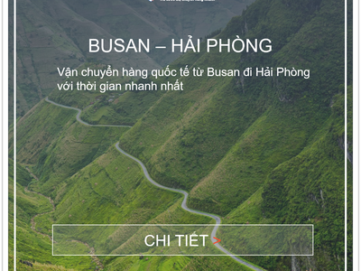 Giá cước vận chuyển từ Busan, Hàn Quốc về Việt Nam 1