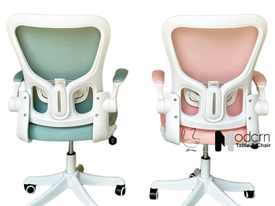 Ghế xoay văn phòng lưng lưới nệm vải màu pastel CE4562-2M tại HCM 0
