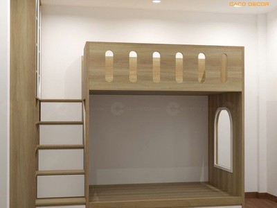 Giường tầng GT024 là giải pháp nội thất thông minh dành cho gia đình đông thành viên, đặc biệt phù h 1
