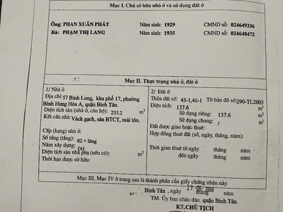 Bán nhà 2 MT 61 Bình Long, Bình Hưng Hòa,TP.HCM, DT: 210m2, giá 18.5 tỷ. 6