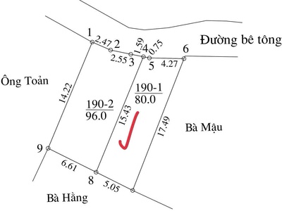 Bán lô đất đẹp 80m2 tại thôn nam võng ngoại, xã võng xuyên, phúc thọ 3