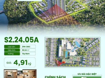 Bán căn hộ 3pn eco retreat giá tốt, có vườn mây siêu đẹp 0