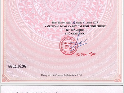 Bán đất ngay trung tâm chơn thành 1
