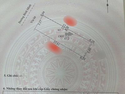 Bán lô đất mặt phố Bình Minh, ph Lê Thanh Nghị, Tây Hải Phòng, 47.2m2, mt 3.57m, KD tốt 4