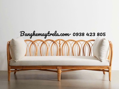 Bàn ghế sofa mây lưng uốn cánh hoa hiện đại 5
