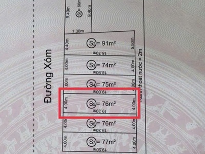 E có lô đất Phong Cầu, Đại Đồng, Kiến Thụy, Hải Phòng 76m. 0