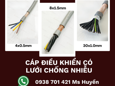 Cáp điều khiển có lưới chống nhiễu 1