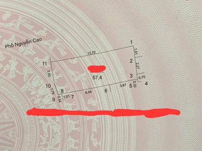 Bán đất  nguyễn cao - hai bà trưng 58m2 , giá 27,5 tỷ kinh doanh, khách sạn,.. 0