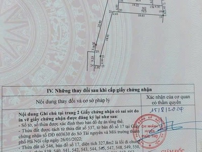 Chính chủ gửi bán 52.8m  đất đẹp   thọ lộc, phúc thọ, hà nội 0