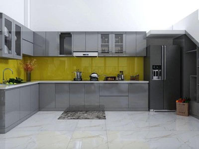 Tủ Bếp Nhựa Picomat Phủ Acrylic Cao Cấp Hiện Đại 2
