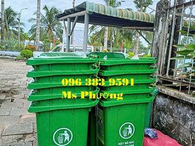Thùng rác nhựa 120lit dung tích vừa, dễ di chuyển, giá siêu ưu đãi 3