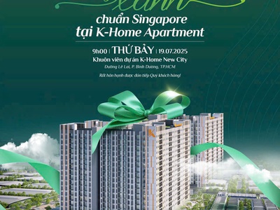 Trả trước chỉ 160 triệu   nhận ngay căn hộ k-home new city chuẩn singapore tp.hcm 0