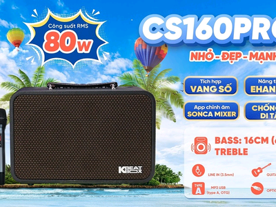 Loa di động mini Acnos CS160Pro khuyến mãi chân gỗ kê loa 5