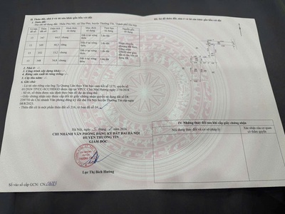 Bán lô đất siêu đẹp giá rẻ nhất xã thư phú - thường tín hà nội 60.3m2 giá chỉ 2 tỷ 020tr 0