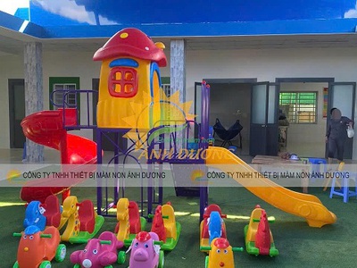 Cầu trượt liên hoàn xích đu, cầu trượt liên hoàn giá rẻ 4