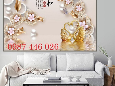 Tranh gạch men hoa 3d HP92344 1