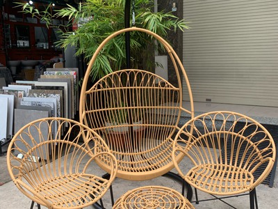 Ghế xích đu treo mây nhựa 1