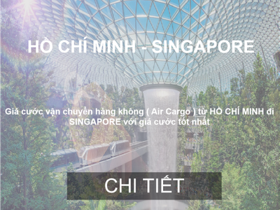 Cước vận tải hàng không  Air Cargo  từ Hồ Chí Minh đi Singapore 0