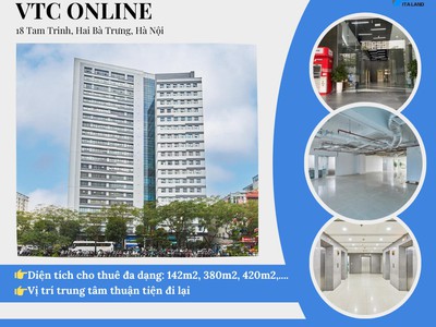 Siêu hot cho thuê tòa nhà vtc online ở tam trinh hai bà trưng 0
