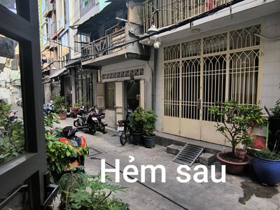 Hẻm nhựa xe tải sạch đẹp, 2 mặt hẻm trước sau, có cửa sau - khu vip dân trí - đang cho thuê, phù 3