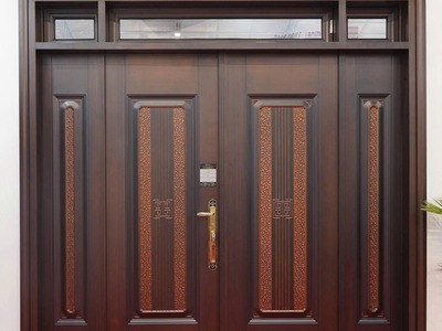 Cửa thép vân gỗ 1
