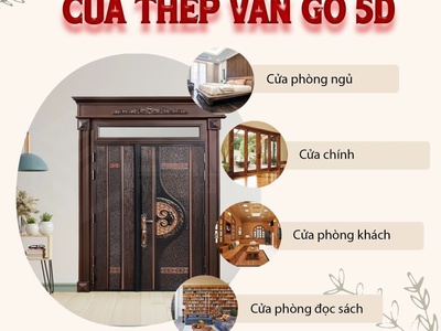 Cửa Thép 5D   Đẳng Cấp Sang Trọng, Bền Bỉ Với Thời Gian 0