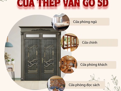 Cửa Thép 5D   Đẳng Cấp Sang Trọng, Bền Bỉ Với Thời Gian 2