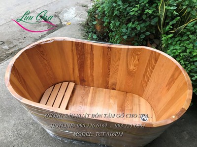 Bồn tắm gỗ tự nhiên cao cấp tại kiến xương, thái bình 2