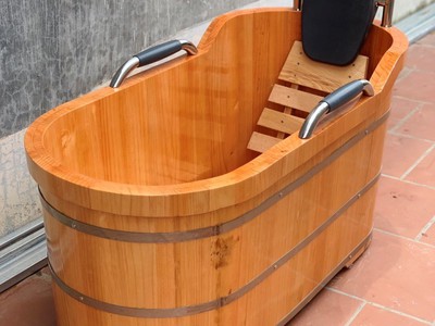 Bồn tắm gỗ tự nhiên cao cấp tại kiến xương, thái bình 4
