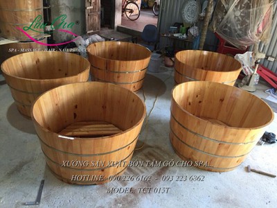 Bồn tắm gỗ tự nhiên cao cấp tại kiến xương, thái bình 7