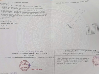 Cần bán lô đất giá rẻ tại Xuân Sơn  cũ  - Vạn Hưng  mới  - Khánh Hoà 1