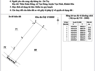 Cần bán lô đất giá rẻ tại Xuân Sơn  cũ  - Vạn Hưng  mới  - Khánh Hoà 2