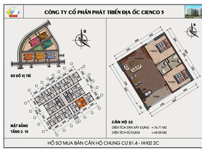 Chính chủ bán căn hộ chung cư 77m2 khu đô thị Thanh Hà Cienco 5 chỉ 2,7 tỷ 1