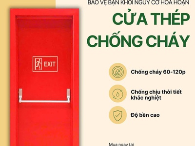 Cửa Thép Chống Cháy Cho Tòa Nhà   Giải Pháp An Toàn Bảo Vệ Con Người Và Tài Sản 3