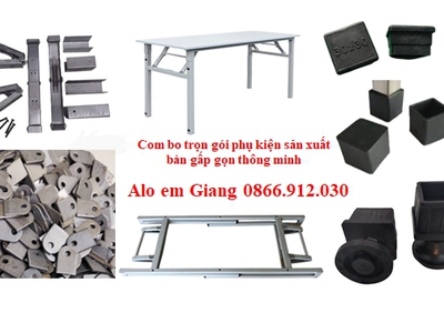 Bộ phụ kiện bàn xếp gọn tối ưu không gian, dễ dàng sử dụng 1